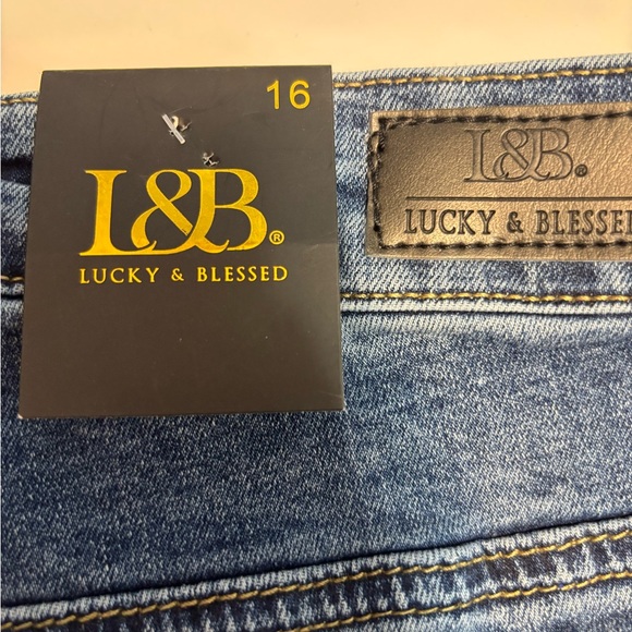 L&B Lucky Blessed High Rise Ankle Skinny Denim Blue Jeans Women’s Size 16 - Picture 3 of 7